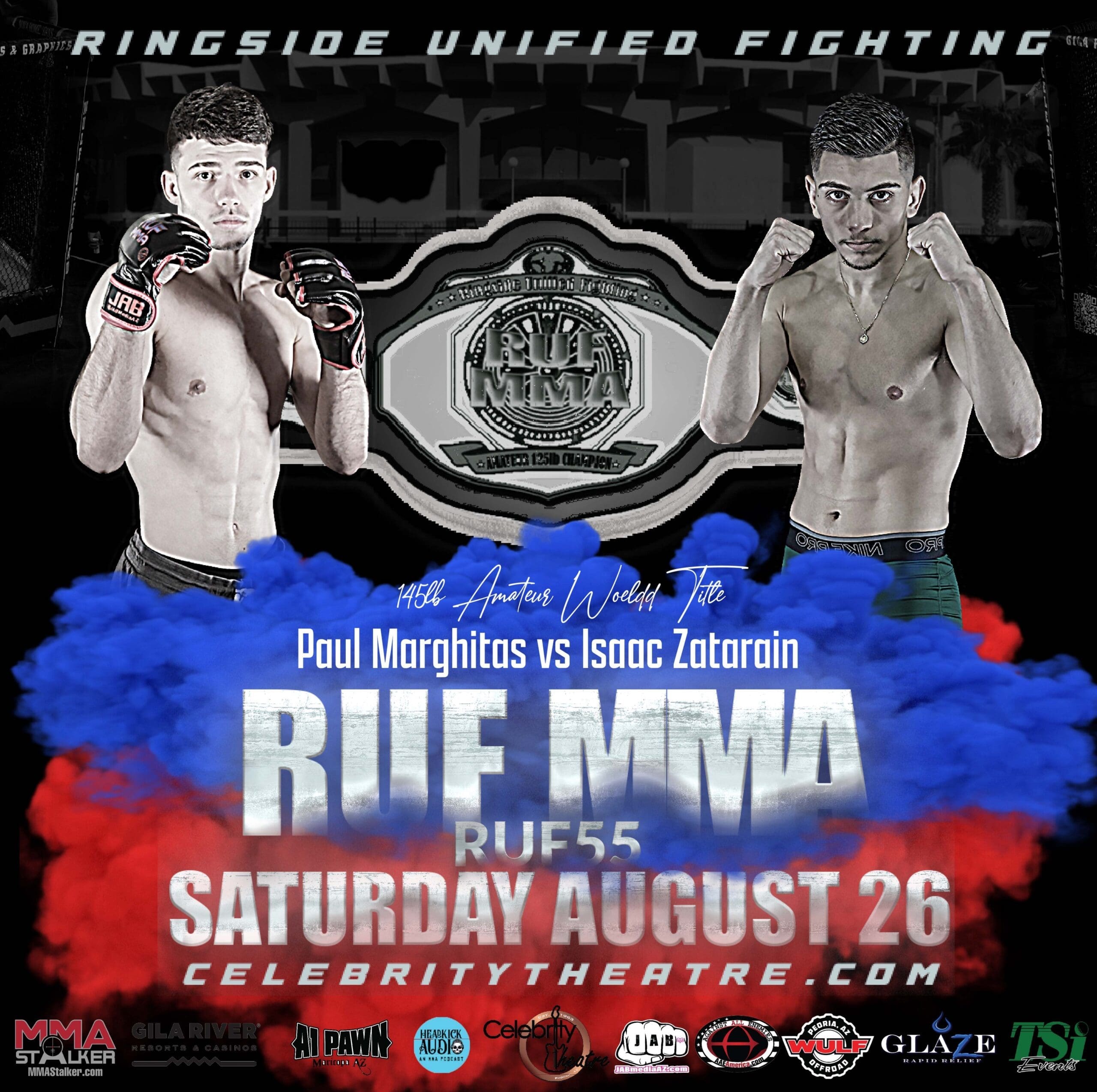 PAUL MARGHITAS TO FACE ISAAC ZATARAIN AT RUF 55 EVENT